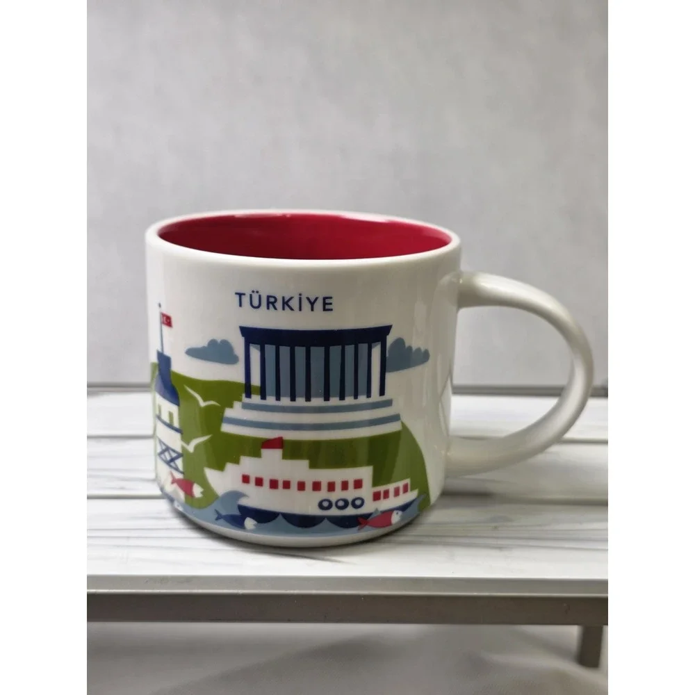 Starbucks Turkey You Are Here Collection Series 14oz Coffee Mug Tea Cup EUC